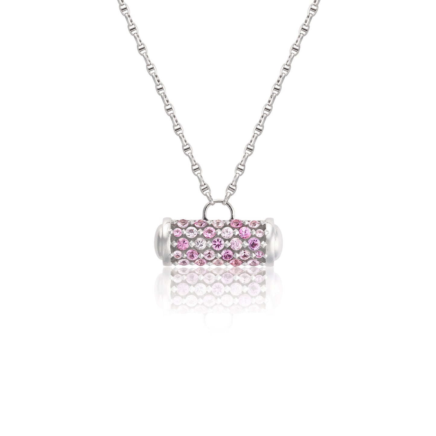twisted sapphire pendant