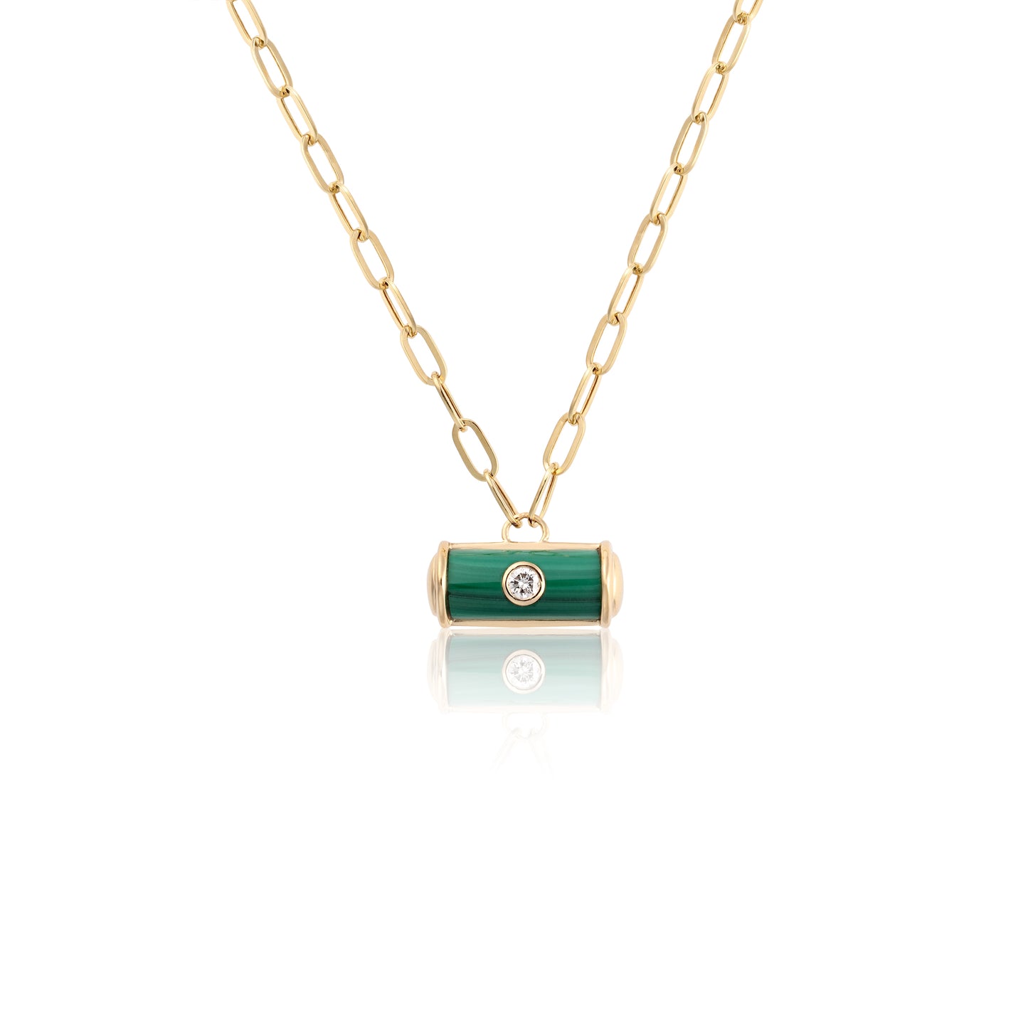 malachite spotty necklace