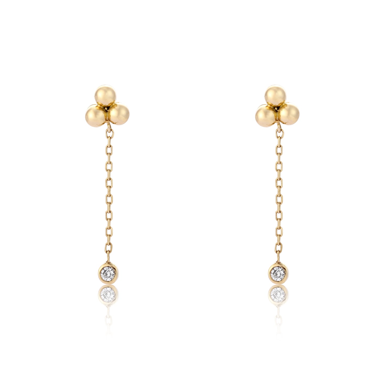mini thunderstorm earring pair