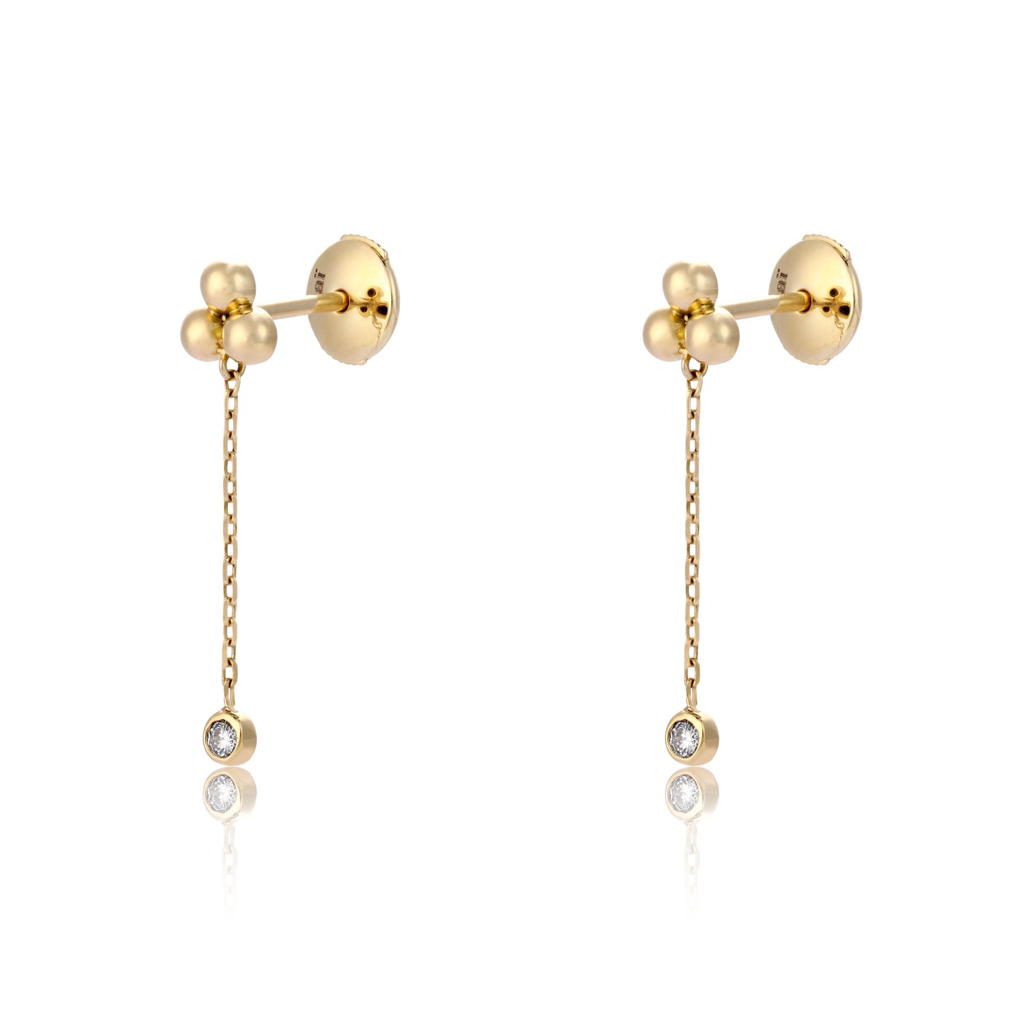 mini thunderstorm earring pair