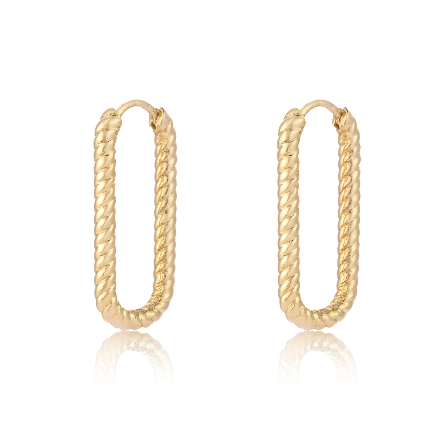twisted earring pair